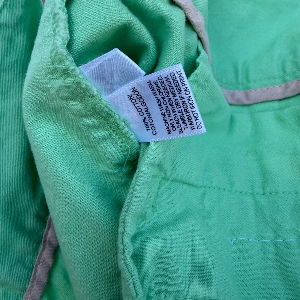 Ann Taylor LOFT Green‎ Chino Shorts Cotton Size 4 297432
